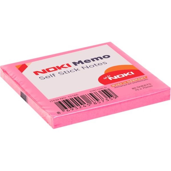 Noki Memo Yapışkanlı Not Kağıdı 75X75 80 Yp 12165 K.Pembe