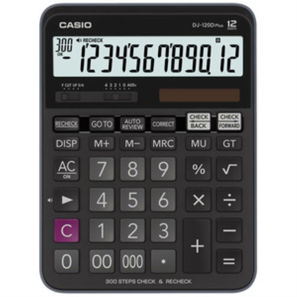 Casio DJ-120D Plus İşlem Kontrollü 12 Hane Masa Üstü Hesap Makinesi