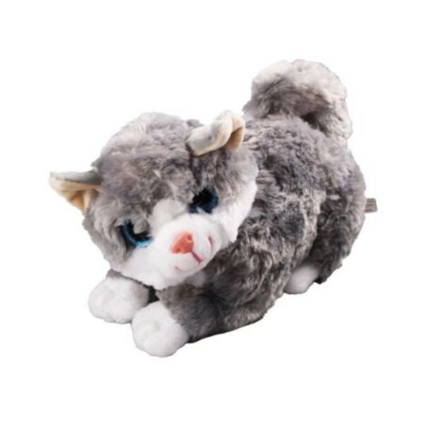 Peluş 30 cm Yatan Miyavlayan Peluş Kedi 2309035