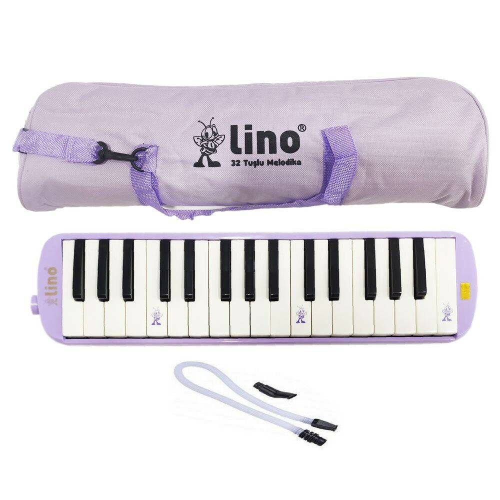 Lino LN-32-PMRS 32 Tuşlu Bez Çantalı Pastel Lila Melodika