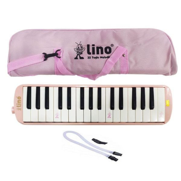 Lino LN-32-PPES 32 Tuşlu Bez Çantalı Pastel Pembe Melodika