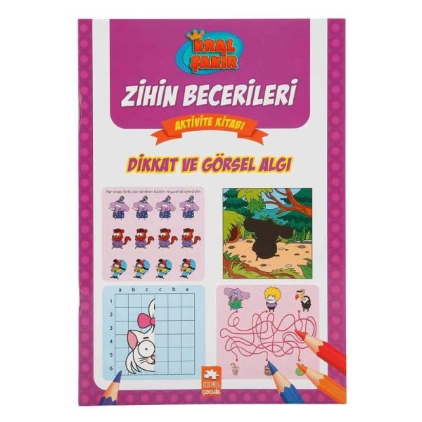 Kral Şakir Zihin Becerileri Aktivite Kitabı Dikkat ve Görsel Algı