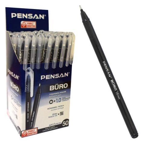 Pensan Büro Tükenmez Kalem 1.0 mm 50 li 2270 Siyah
