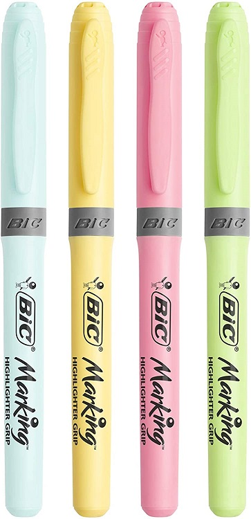 Bic Brite Liner Grip Fosforlu Kalem Pastel 4 Renk 964859