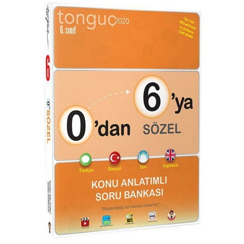 Tonguç 6.Sınıf 0 dan 6 ya Sözel Konu Anlatımlı Soru Bankası