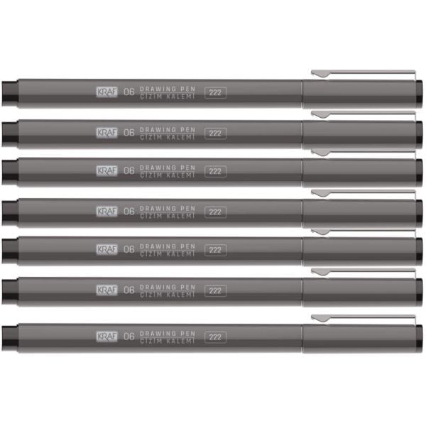 Kraf Drawıng Pen - Çizim Kalemi 222 7 Li Set