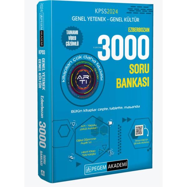 Pegem Kpss 2024 GY GK Ezberbozan 3000 Soru Bankası