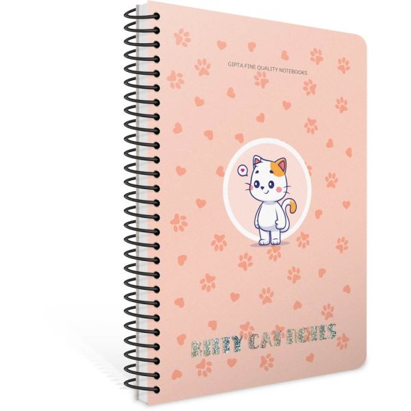 Kittiy Cat A4 80 Yaprak Çizgili Plastik Kapak Spiralli Defter 3617