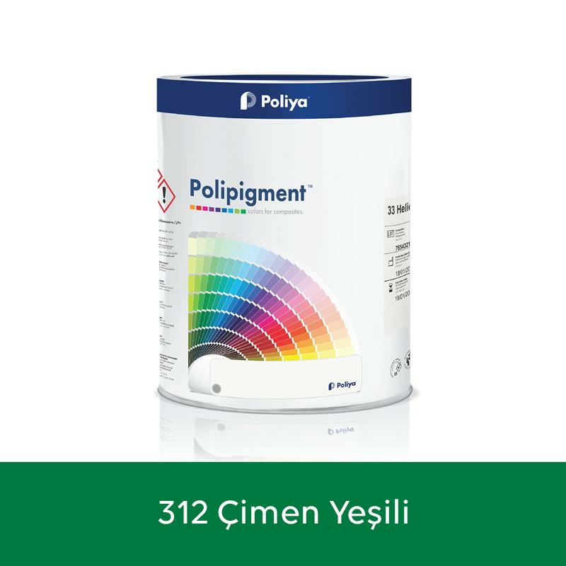 Poliya Polipigment Renk Pastaları 1 Kg 312 Çimen Yeşili