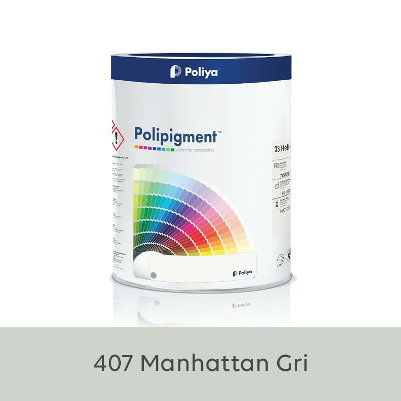 Poliya Polipigment Renk Pastaları 1 Kg Manhattan Gri