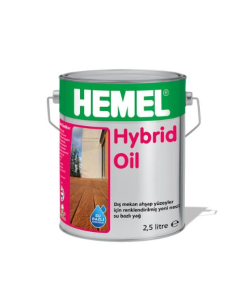 HEMEL Hybrid Teak Oil - Su Bazlı Şeffaf Teak Yağı 2,5 LT