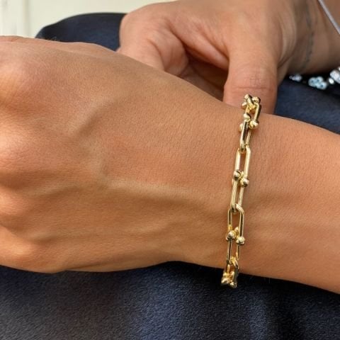 14 AYAR ALTIN BANGLE BİLEKLİK