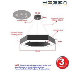 HEXAGON - Modern LED Avize