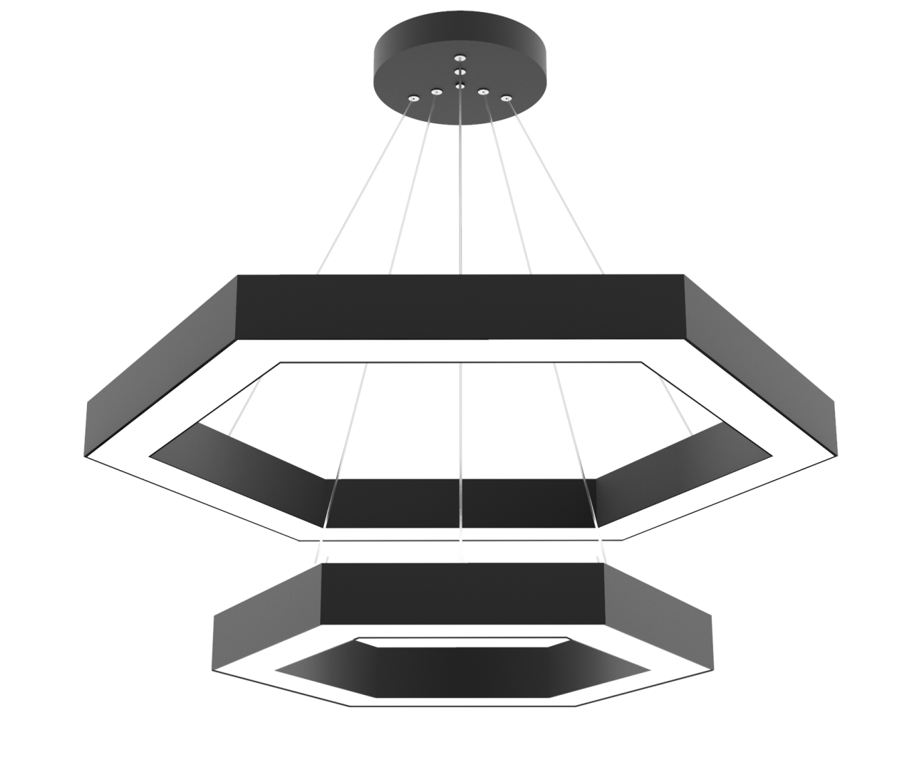 HEXAGON PIRAMIT - Modern LED Avize