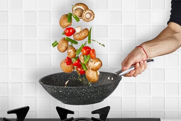 FALEZ BLACK LINE 28 CM WOK TAVA