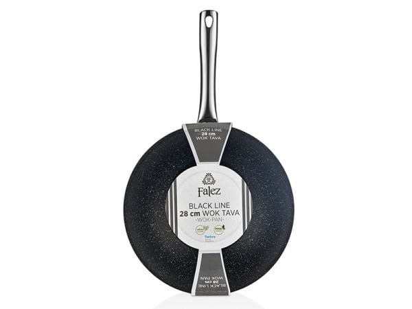 FALEZ BLACK LINE 28 CM WOK TAVA