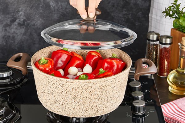 FALEZ CREAMY 32 CM DERİN TENCERE