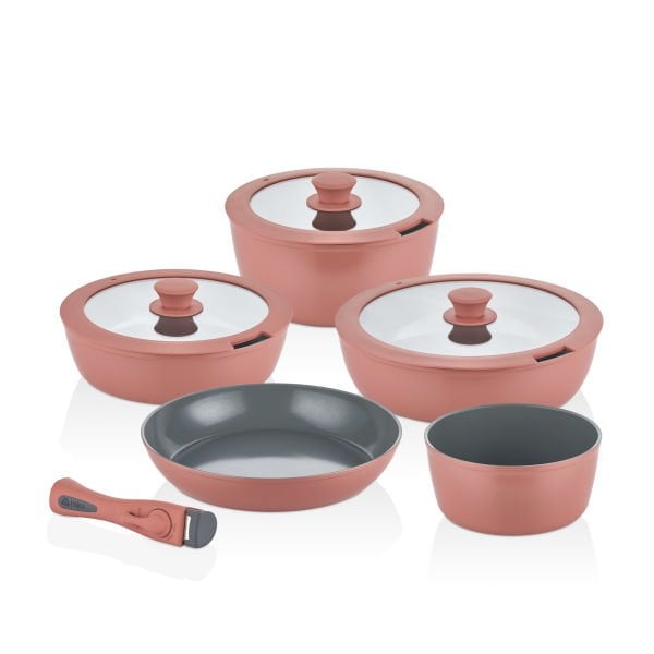 FALEZ AURIS X LARGE 9 PARÇA SET PEACH