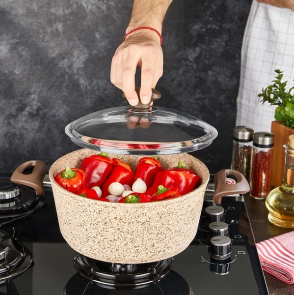 FALEZ CREAMY 18 CM DERİN TENCERE