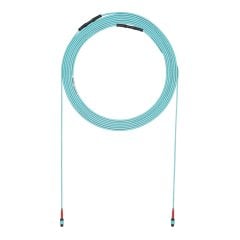 Eye, 37 Metre, Aqua Çekme 24 Elyaf OM4 HD Flex Kapalı Küçük Çap Gövde, LSZH, 24F MPO Erkek, Metot B, Optimize Edilmiş IL için 24F MPO Erkek,.