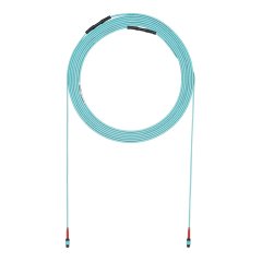 Eye, 45 Metre, Aqua Çekme 24 Elyaf OM4 HD Flex Kapalı Küçük Çap Gövde, LSZH, 24F MPO Erkek, Metot B, Optimize Edilmiş IL için 24F MPO Erkek,.