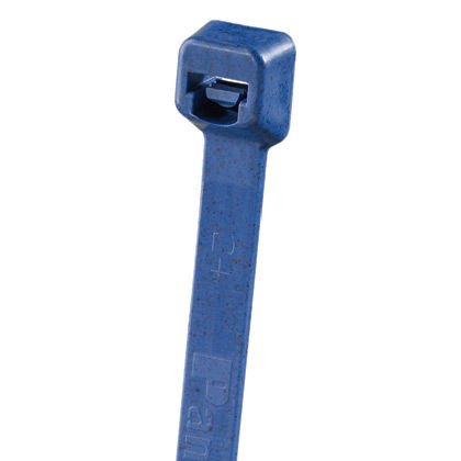 Tüm-Ty® kablo bağı, bir metal tespit polipropilen, minyatür kesiti, 3.9 (100 mm) uzunluğunda, koyu mavi.