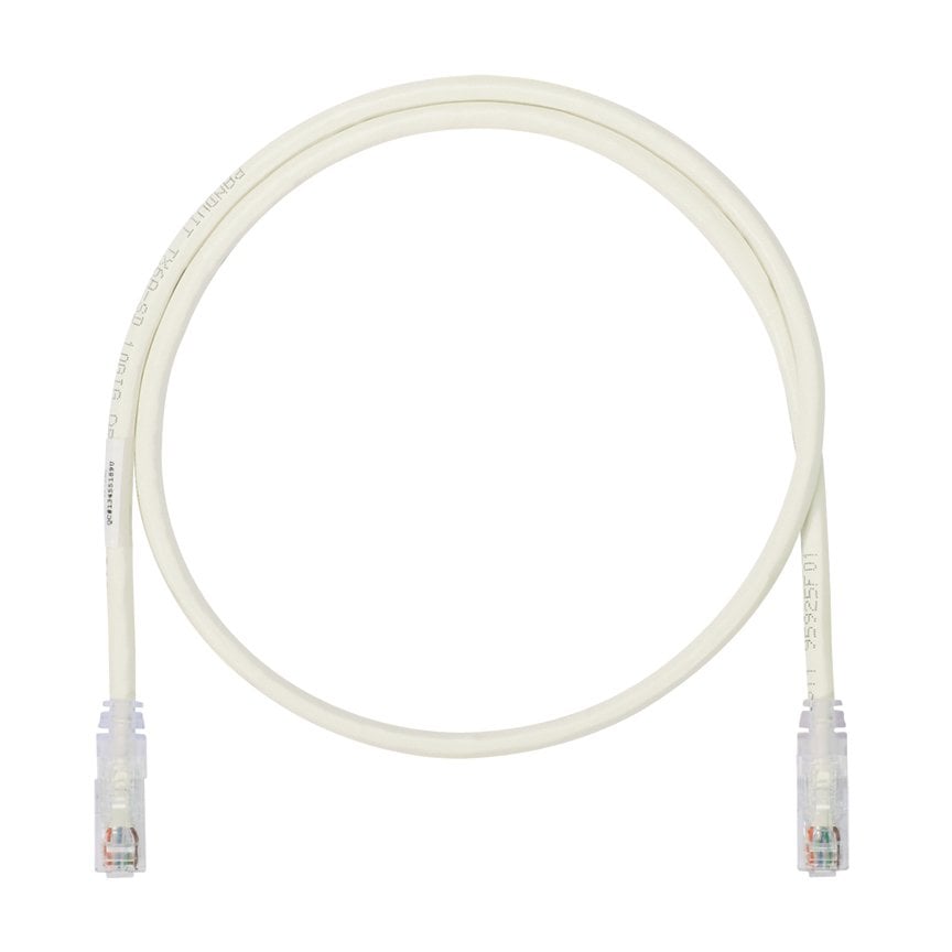 Kategori 6A (SD), her iki ucunda TX6A ™ 10Gig ™ Modüler Fişler, White, 20 metre ile 10 Gb / s UTP ara kablosu.