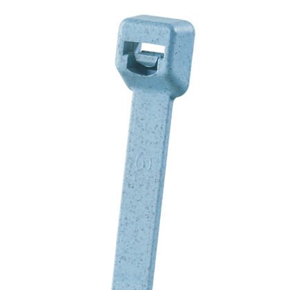 Tüm-Ty® kablo bağı, bir metal tespit naylon 6.6, minyatür kesiti, 3.9 (100 mm) uzunluğunda, açık mavi, standart paket.