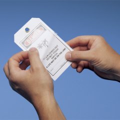 Mürekkep püskürtmeli kart stok etiketi, 3'' x 5'' PCT kart stoku, 'boş', beyaz, 4 etiketler / sh, 25 yaprak ambalaj miktarı, tek taraflı.