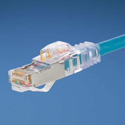 Kategori 6A, S / FTP modüler 10Gig ™ Patch Cord, 5.0 m, Kızıl.