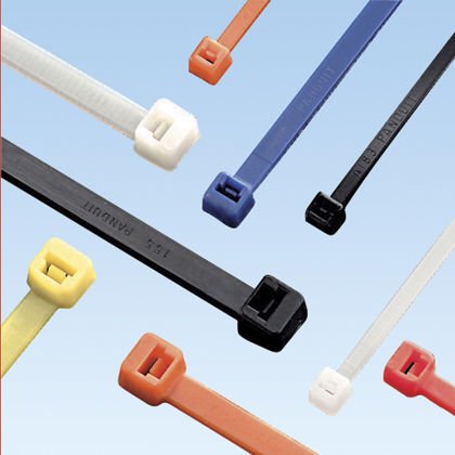 Tüm-Ty® kilitleme bağlantı, standart kesiti, 7.4 (188mm) uzunluğu, naylon 6.6, beyaz, standart paket.