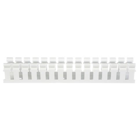 Panduct® tip H kapak geniş yarık kablo kanalı, 1,5 W x 2, H, beyaz 6' uzunluğu, PVC, menteşeli.