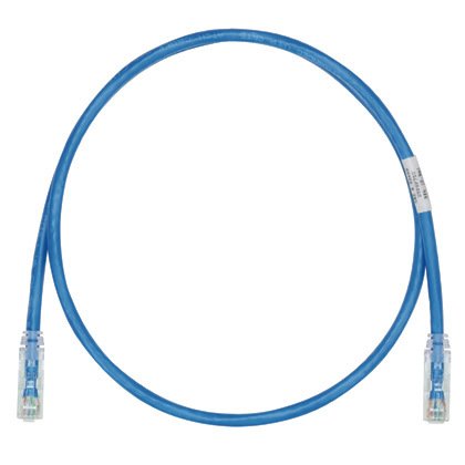 Kategori 6, her iki ucunda TX6 ™ PLUS Modüler Fişler, Mavi, 1 metre ile LSZH UTP Patch Cord.