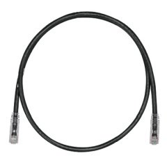 Kategori 6, her iki ucunda TX6 ™ PLUS Modüler Fişler, Black, 25 metre ile LSZH UTP Patch Cord.