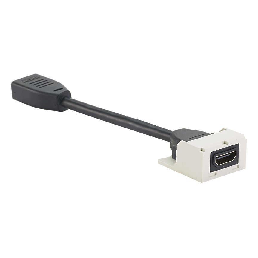 tütün ile Mini-Com® HDMI 2.0 çoğaltıcı Modülü, Arktik Beyaz.