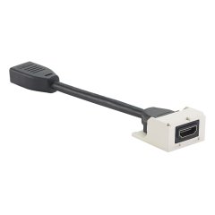tütün ile Mini-Com® HDMI 2.0 çoğaltıcı Modülü, Elektrikli Fildişi.