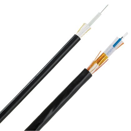 9um OS2 24 fiber İç Dış sıkı tamponlu, EuroClass B2ca-S1-d1-a-1, 900um fiberler