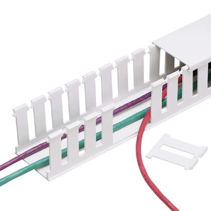 Panduct® tip NE halojen içermeyen kablo kanalı, x 1,5 lH 1W, 6' uzunlukta, halojen içermeyen, beyaz.