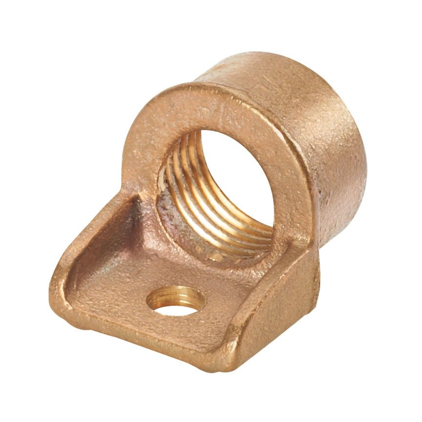 Bronz zemin hub, 8. SOL - 4. STR AWG iletken boyutu aralığı, 3/4'' (19.1mm) kanal göbek büyüklüğü, 1.51'' (38.4mm) göbek uzunluğu.