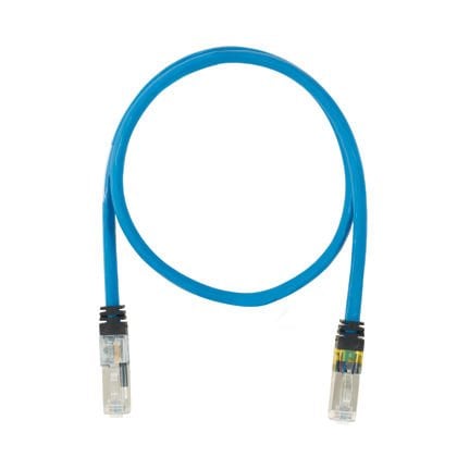 PanView iQ ™ Yama Paneli ile kullanılmak üzere 10Gig ™ STP Enhanced Interconnect Patch Cord, çift Mavi, 14.00 ft puan.