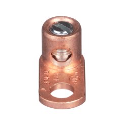 Bakır Mekanik Lug, 1 Delik, Namlu Post, # 14 SOL - 4. STR, 1/4'' (6.4mm) Stud