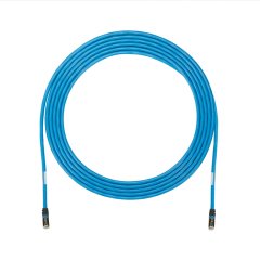 Kategori 6A (SD), UTP katı, yükseltici, her iki ucunda TX6A ™ 10Gig ™ modüler fişli mavi kablo. 50 ft.
