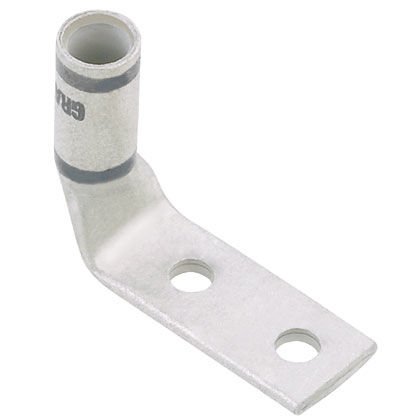 İki delikli, esnek yük sepeti, 8. AWG kablo, 1/4 saplama deliği, .63 delik açıklığı, 90 ° açı dil.
