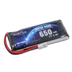 1S 3.7V 650mAh 40C LiPo Battery