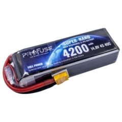 4S 14.8V 4200mAh 40C LiPo Battery