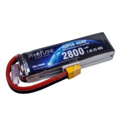 2S 7.4V 2800mAh 40C LiPo Battery