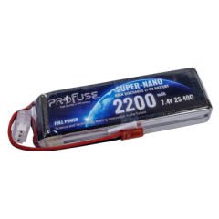 2S 7.4V 2200mAh 40C LiPo Battery