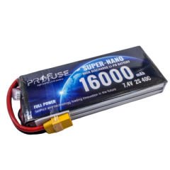 2S 7.4V 16000mAh 40C LiPo Battery
