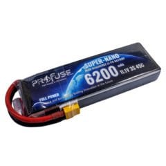 3S 11.1V 6200mAh 45C LiPo Battery