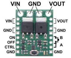 Big Pushbutton Power Switch with Reverse Voltage Protection (Middle Power)